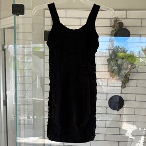 Marciano Black Sleeveless Bandage Mini Dress with Criss Cross details on sides